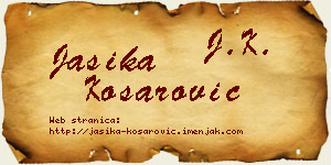 Jasika Košarović vizit kartica